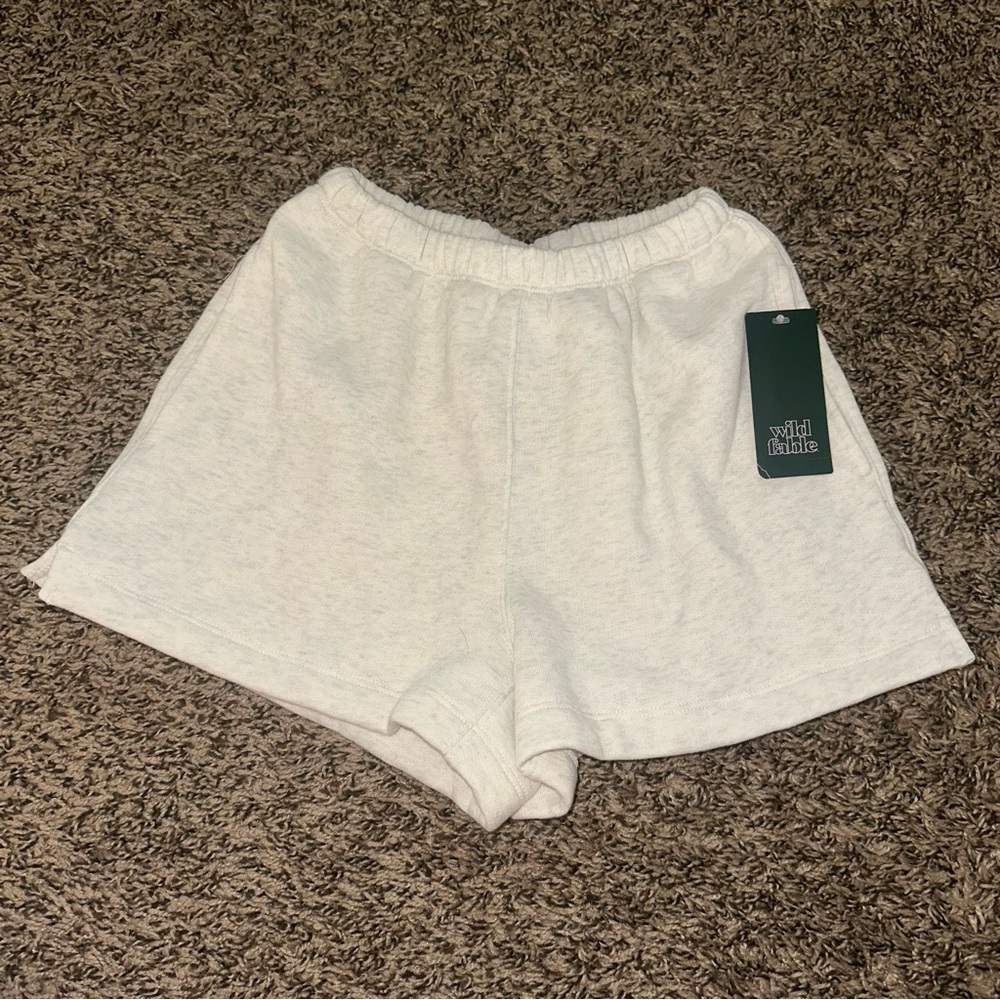 Wild Fable White Athletic Shorts Relaxed Fit